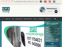 Tablet Screenshot of gpsmoving.com
